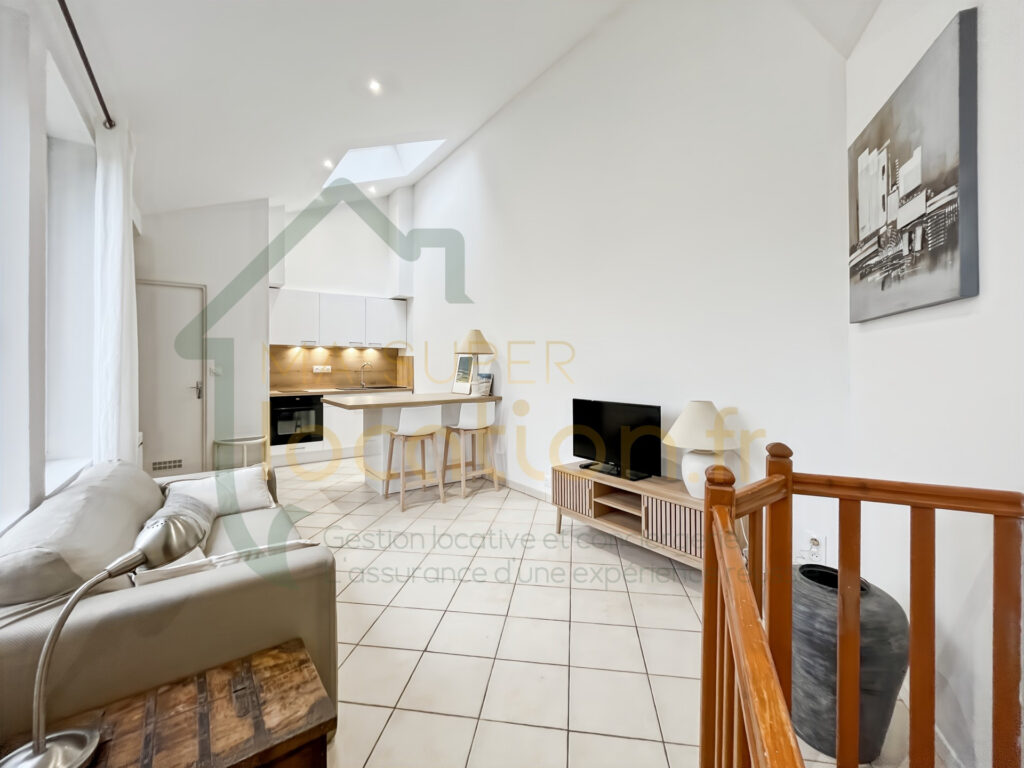 Appartement de 2 pièces en duplex meublé de 36 m2 – Lumineux et Calme en Centre-Ville
