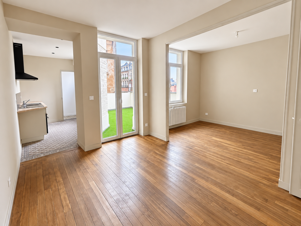 Appartement T3 ancien centre-ville, 2e étage